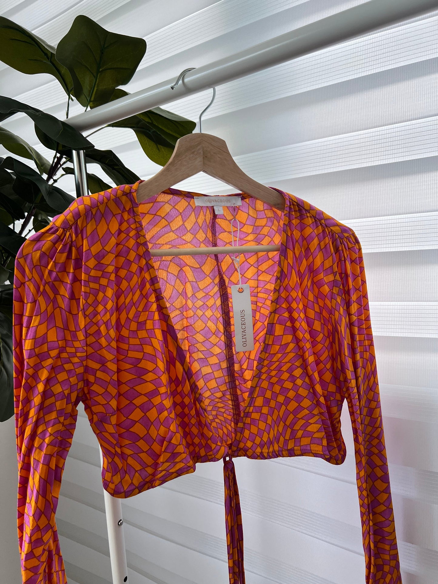 New From Closet Wrap Around Blouse