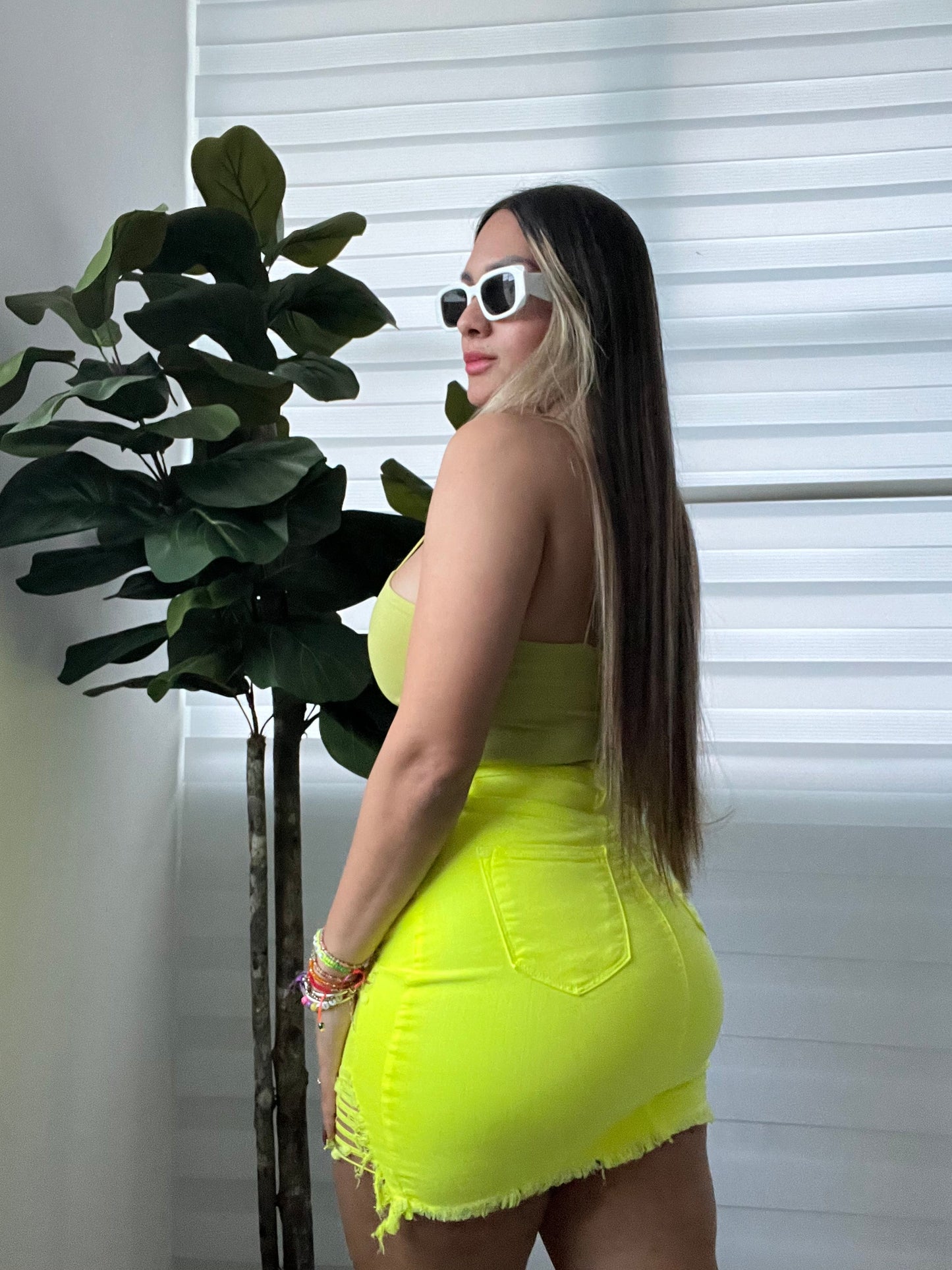 Pre-Loved Vibrant Neon Skirt