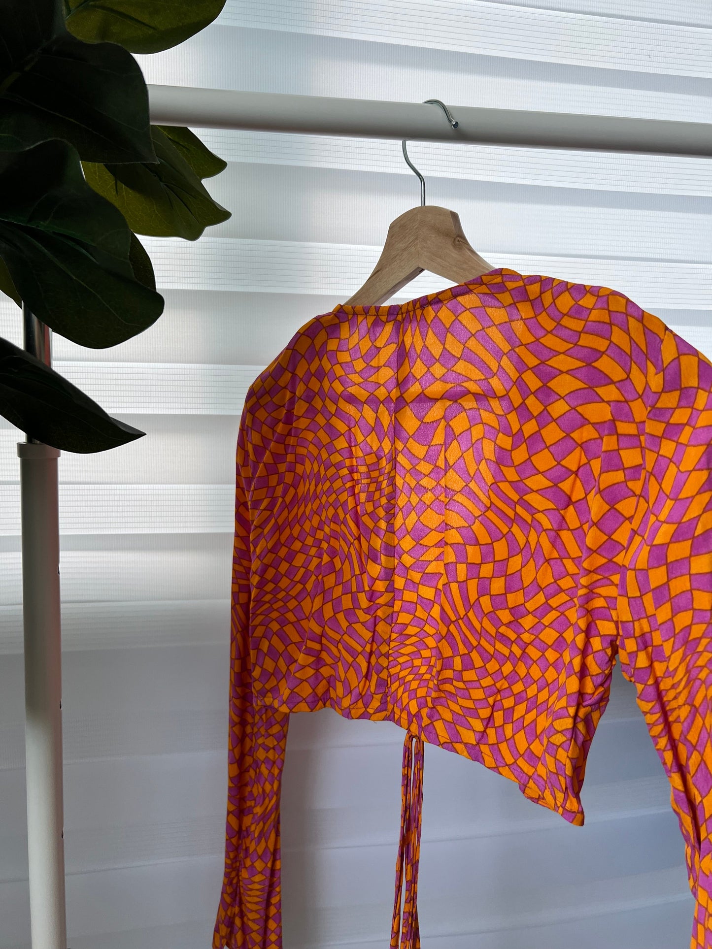New From Closet Wrap Around Blouse